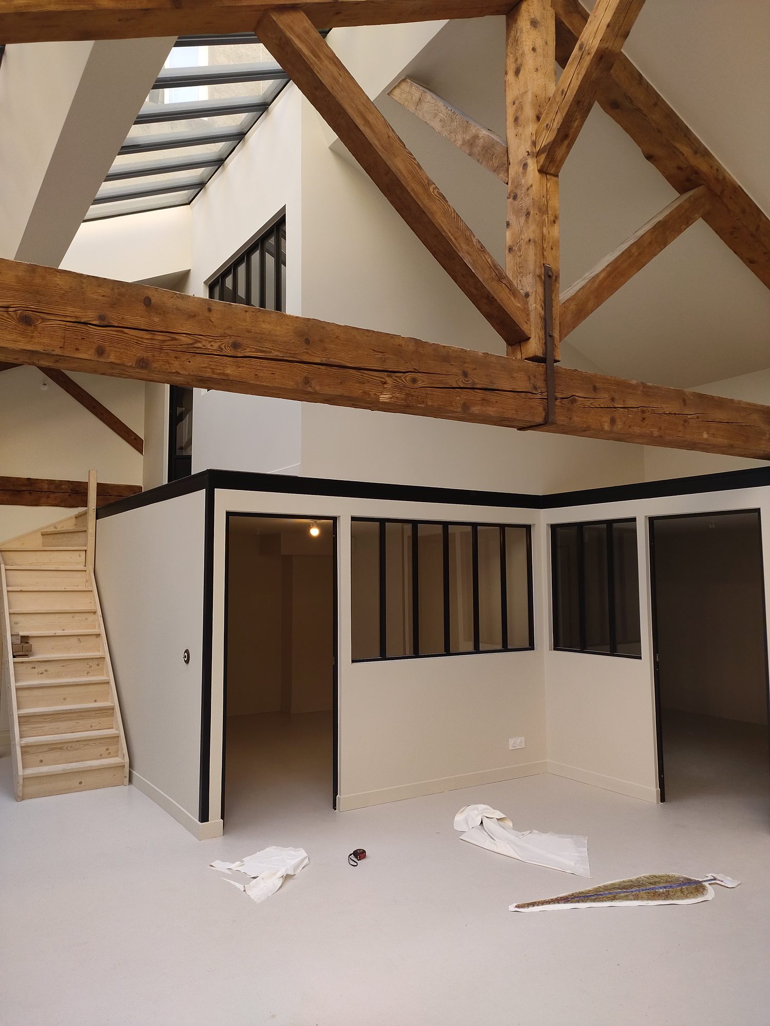 Installation électrique d'un loft réalisée par VAUTRIN Électricité