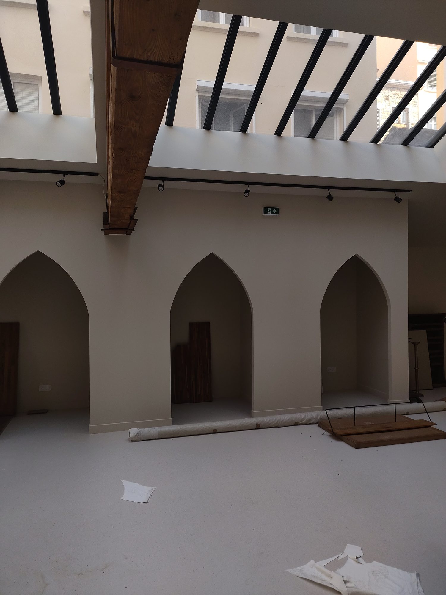 Rénovation électrique d'un espace avec verrière